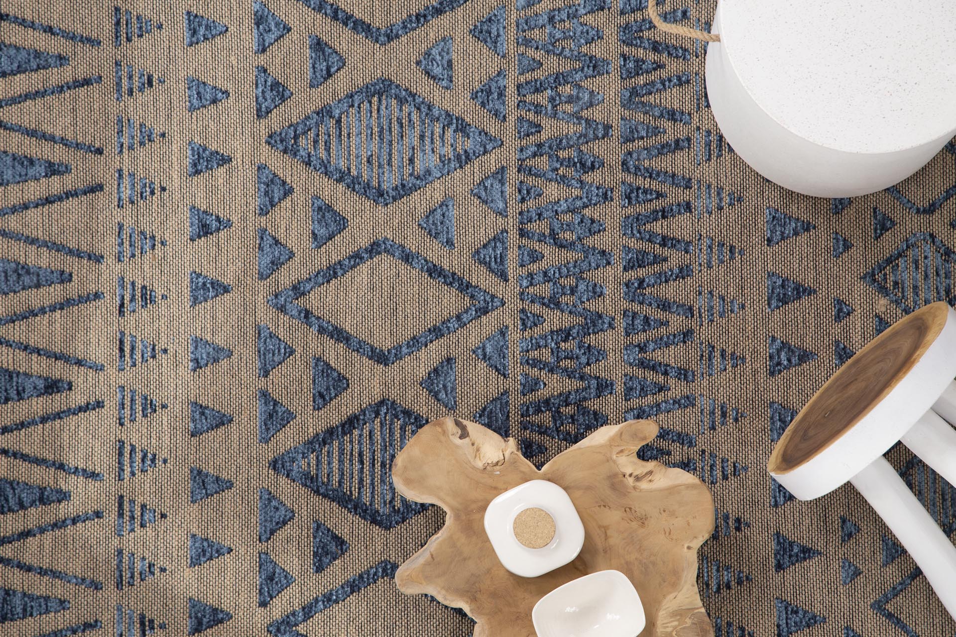 Βαμβακερό Χαλί Gloria Cotton 10 Blue - Royal Carpet