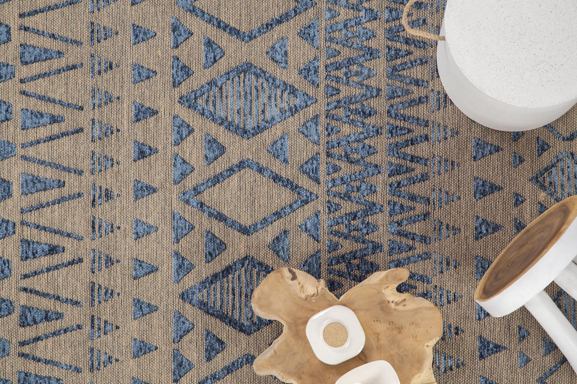 Βαμβακερό Χαλί Gloria Cotton 10 Blue - Royal Carpet