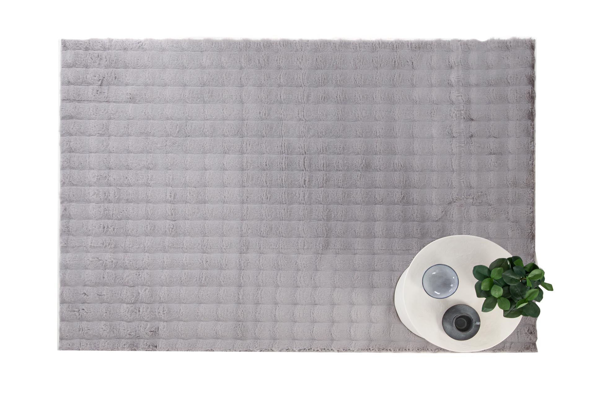 Γούνινο Χαλί Bunny Bubble Grey - Royal Carpet