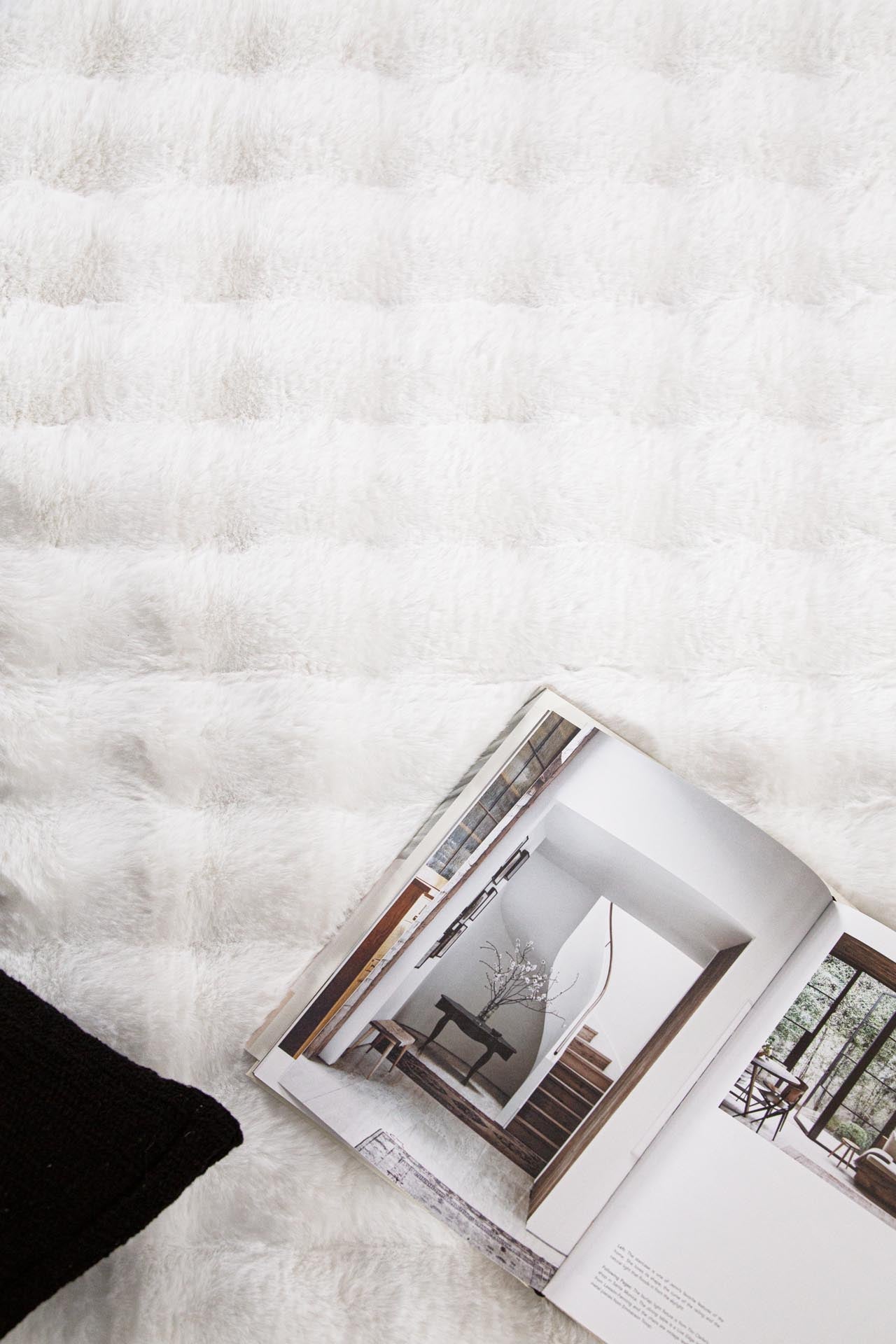 Γούνινο Χαλί Bunny Bubble White - Royal Carpet