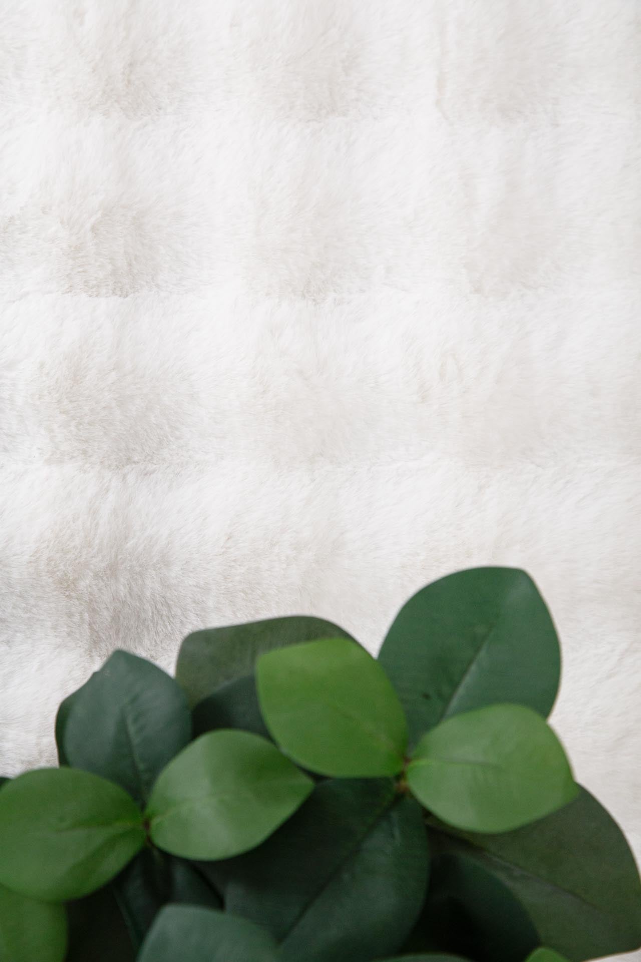 Γούνινο Χαλί Bunny Bubble White - Royal Carpet