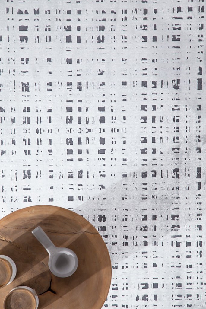 Καλοκαιρινό Χαλί Lotus Summer 2926 Black White - Royal Carpet