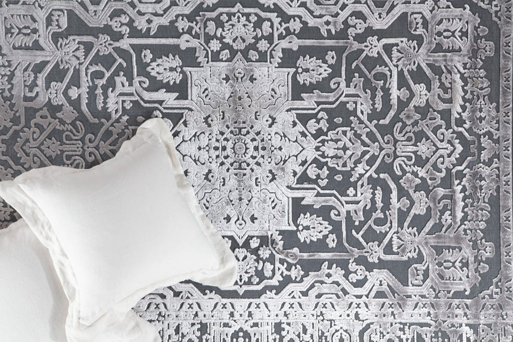Καλοκαιρινό Χαλί Lotus Summer 2927 Black Grey - Royal Carpet