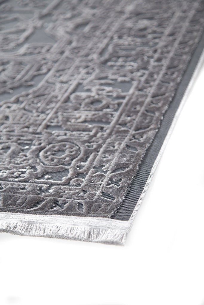 Καλοκαιρινό Χαλί Lotus Summer 2927 Black Grey - Royal Carpet