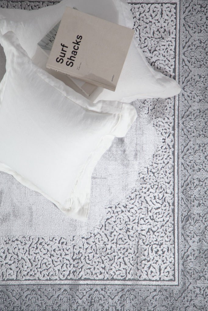 Καλοκαιρινό Χαλί Lotus Summer 2929 Black Grey - Royal Carpet