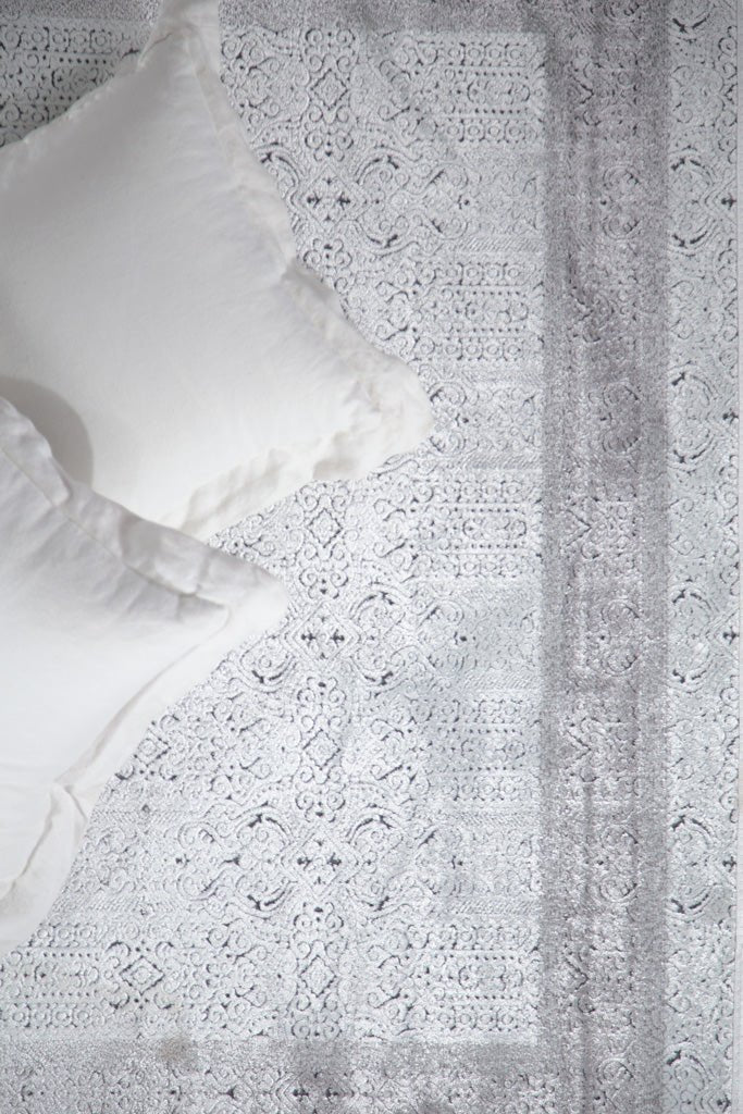 Καλοκαιρινό Χαλί Lotus Summer 2930 Black Grey - Royal Carpet
