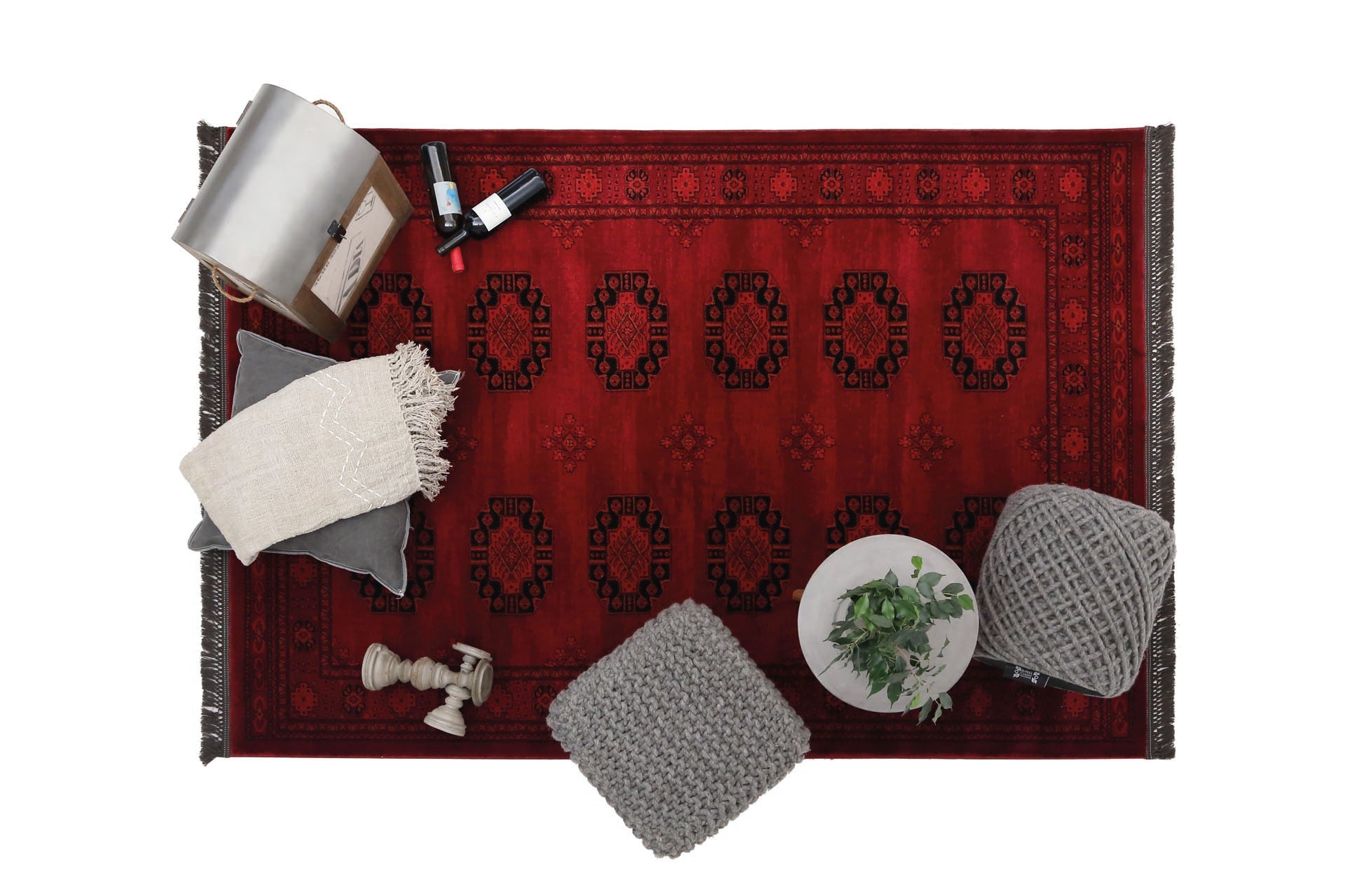 Κλασικό Χαλί Afgan 6871H D.Red - Royal Carpet