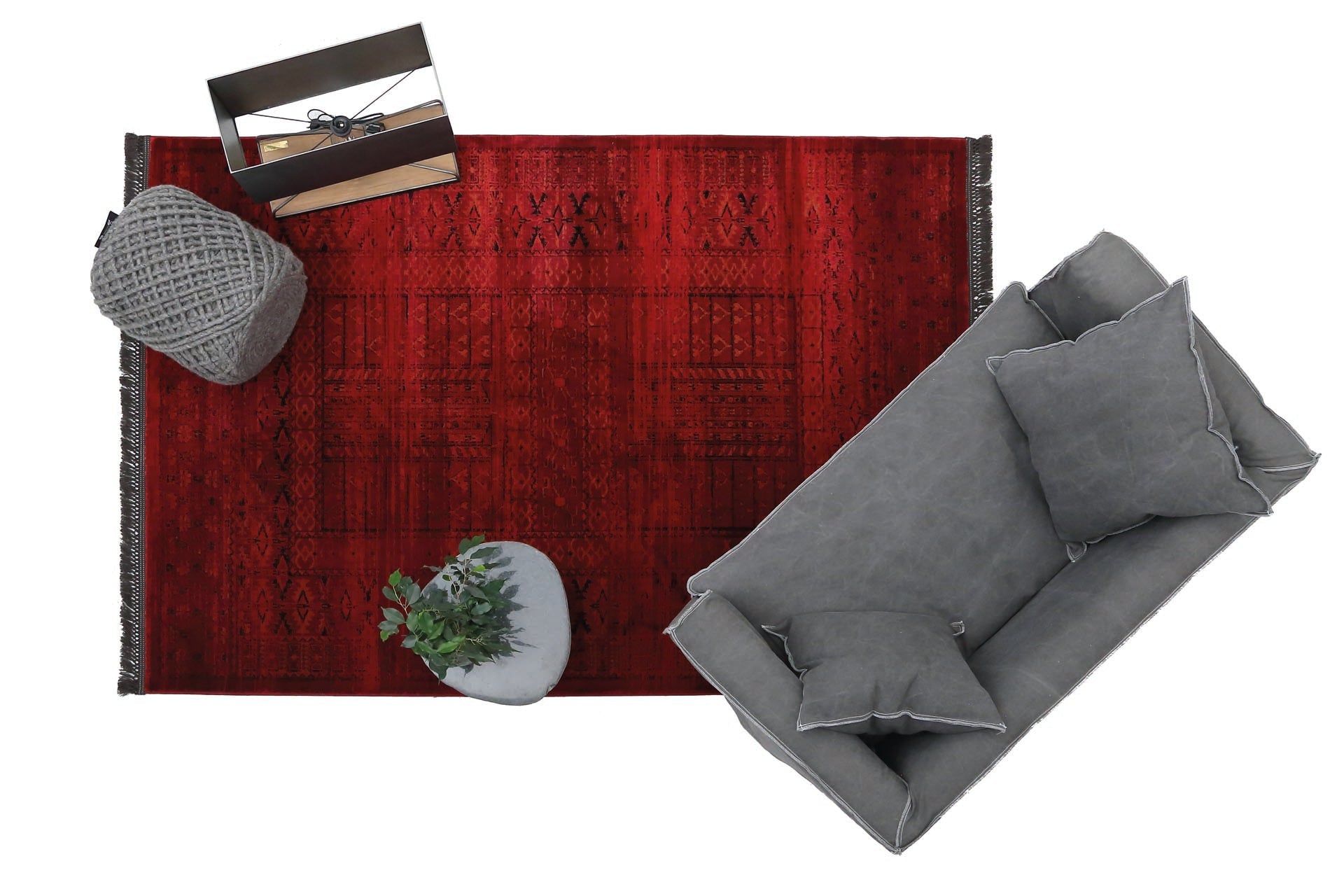 Κλασικό Χαλί Afgan 7504H D.Red - Royal Carpet