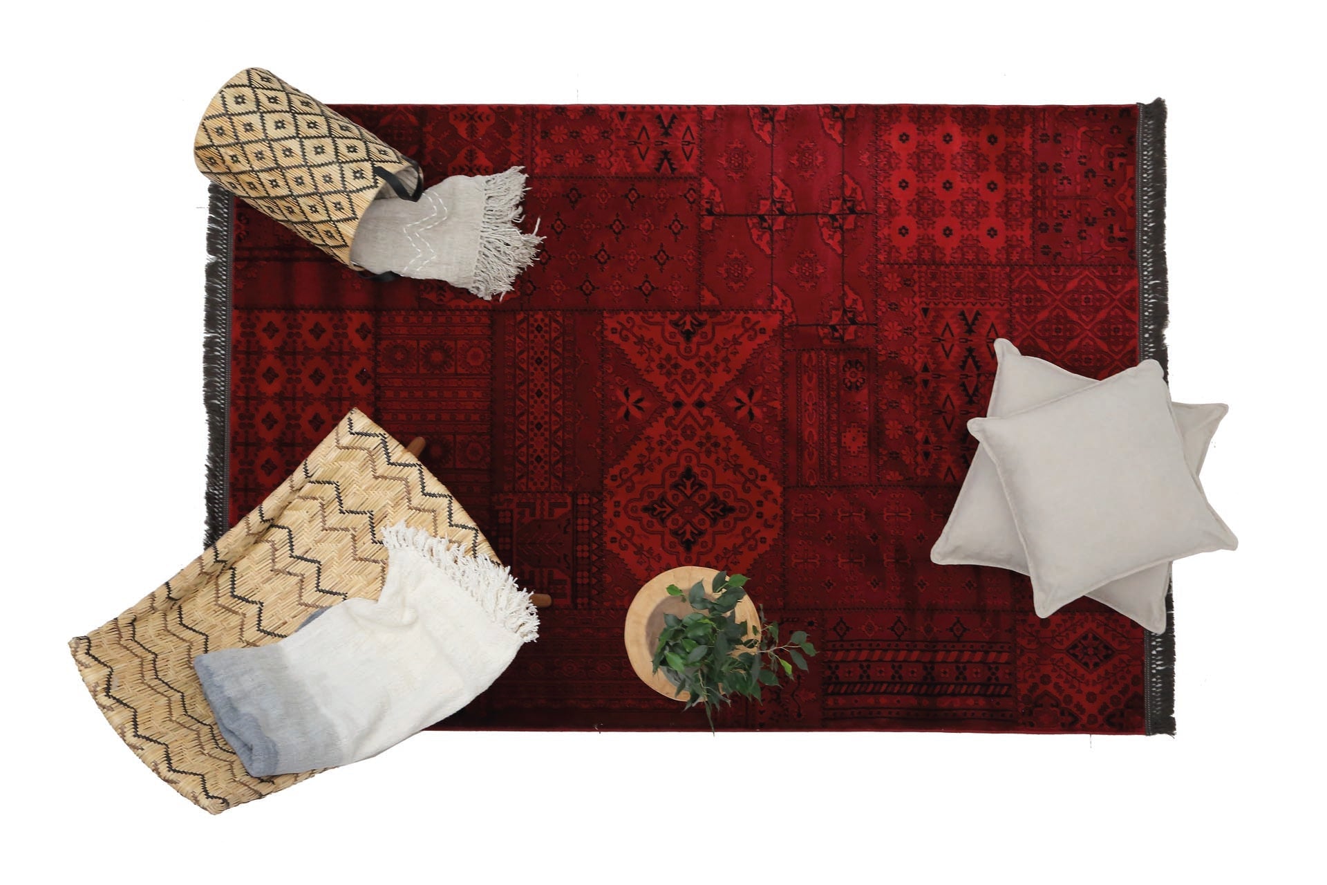 Κλασικό Χαλί Afgan 7675A D.Red - Royal Carpet
