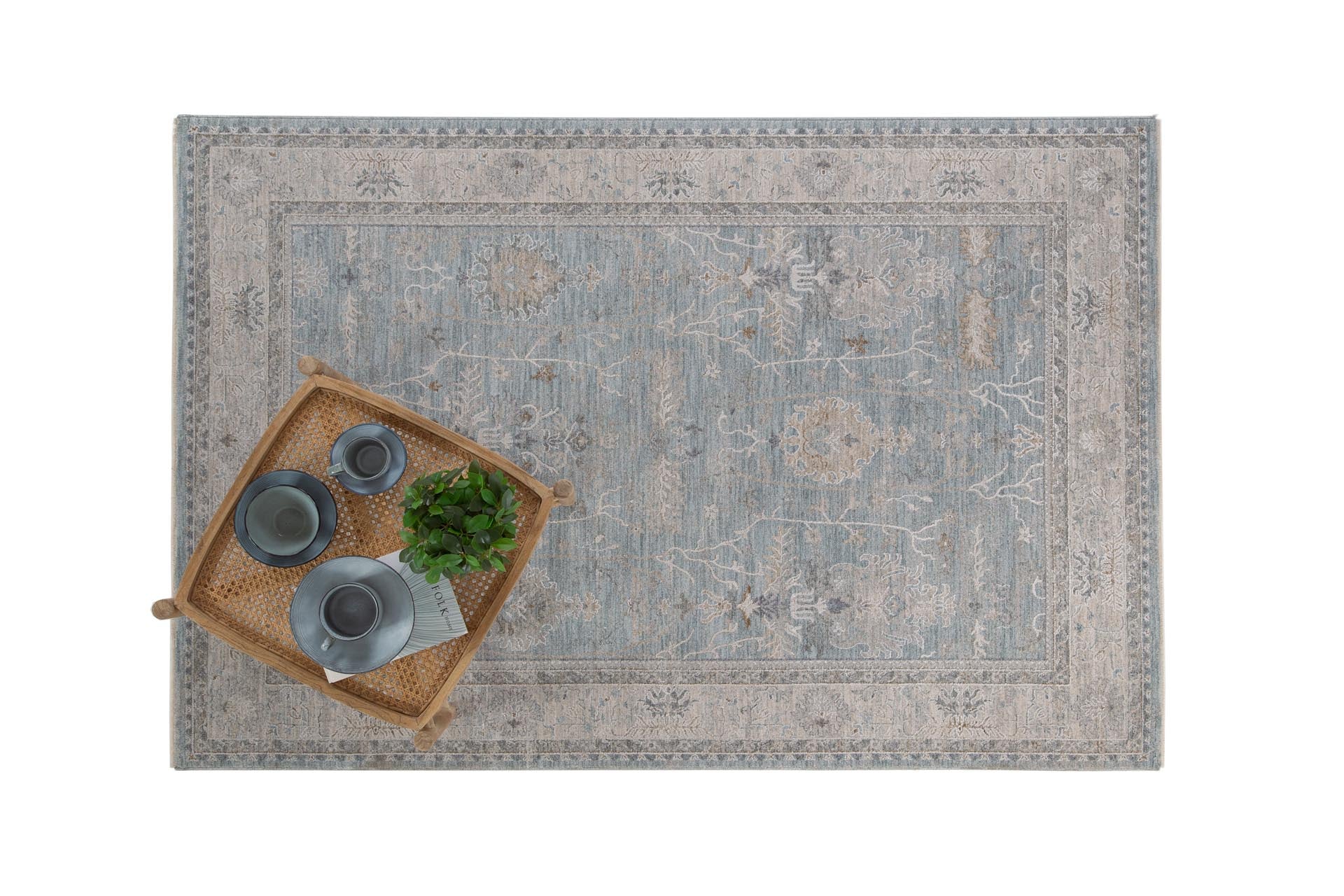 Κλασικό Χαλί Tabriz 590 Blue - Royal Carpet