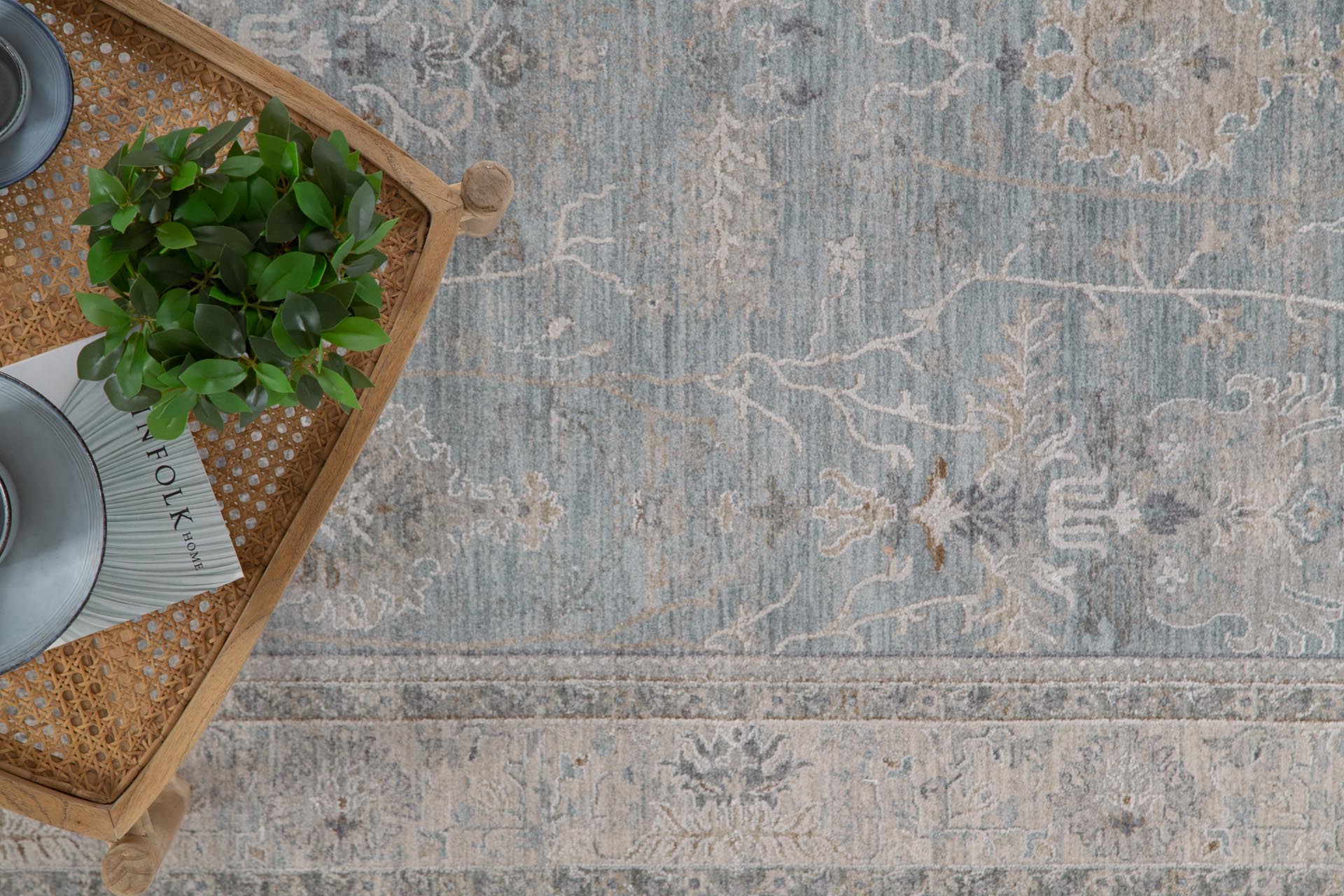 Κλασικό Χαλί Tabriz 590 Blue - Royal Carpet