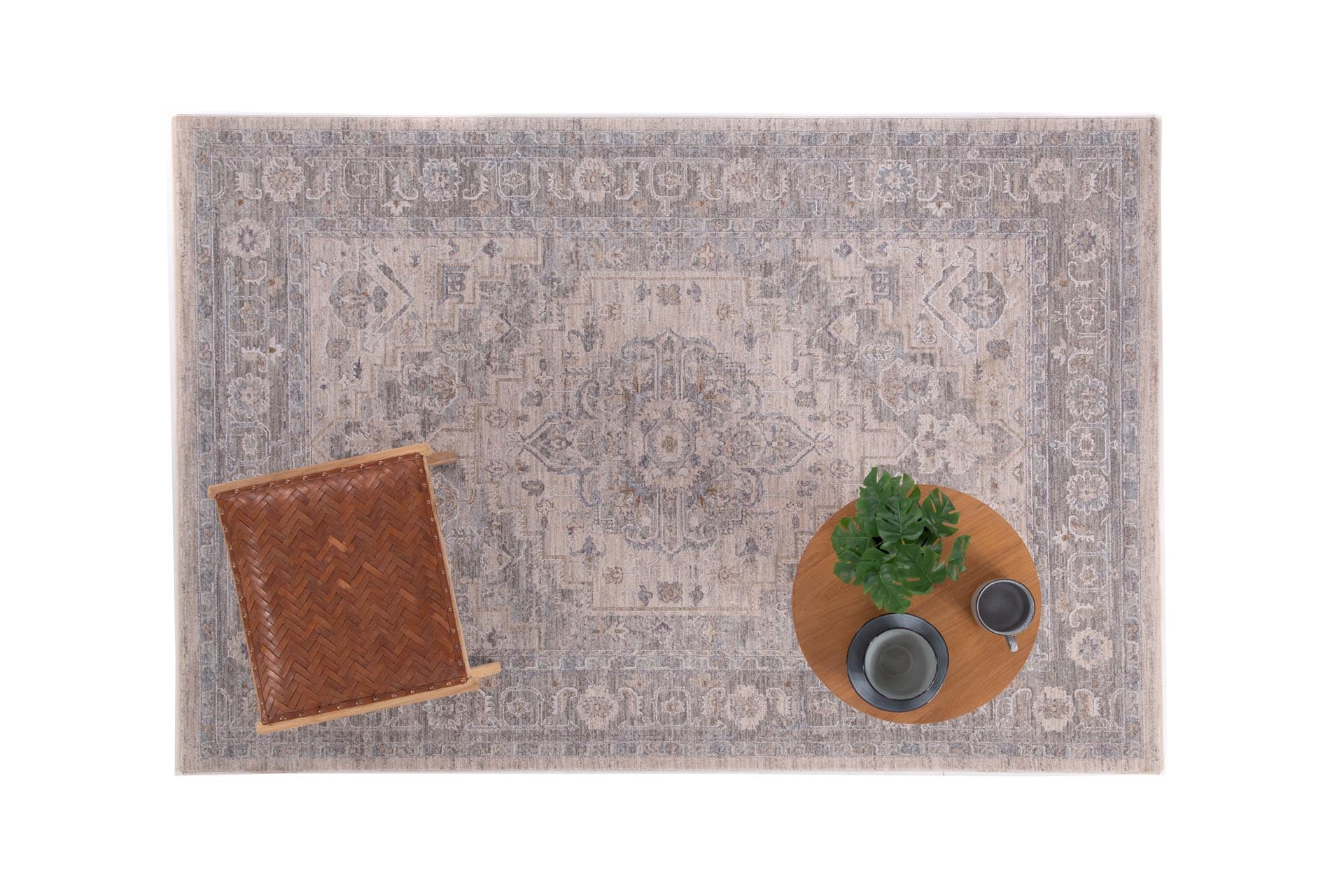 Κλασικό Χαλί Tabriz 647 L. Grey - Royal Carpet