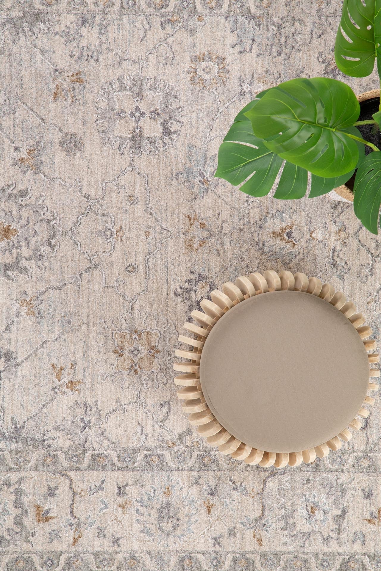 Κλασικό Χαλί Tabriz 662 L. Grey - Royal Carpet