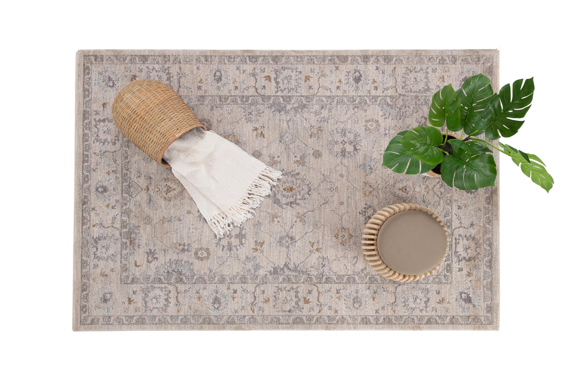 Κλασικό Χαλί Tabriz 662 L. Grey - Royal Carpet