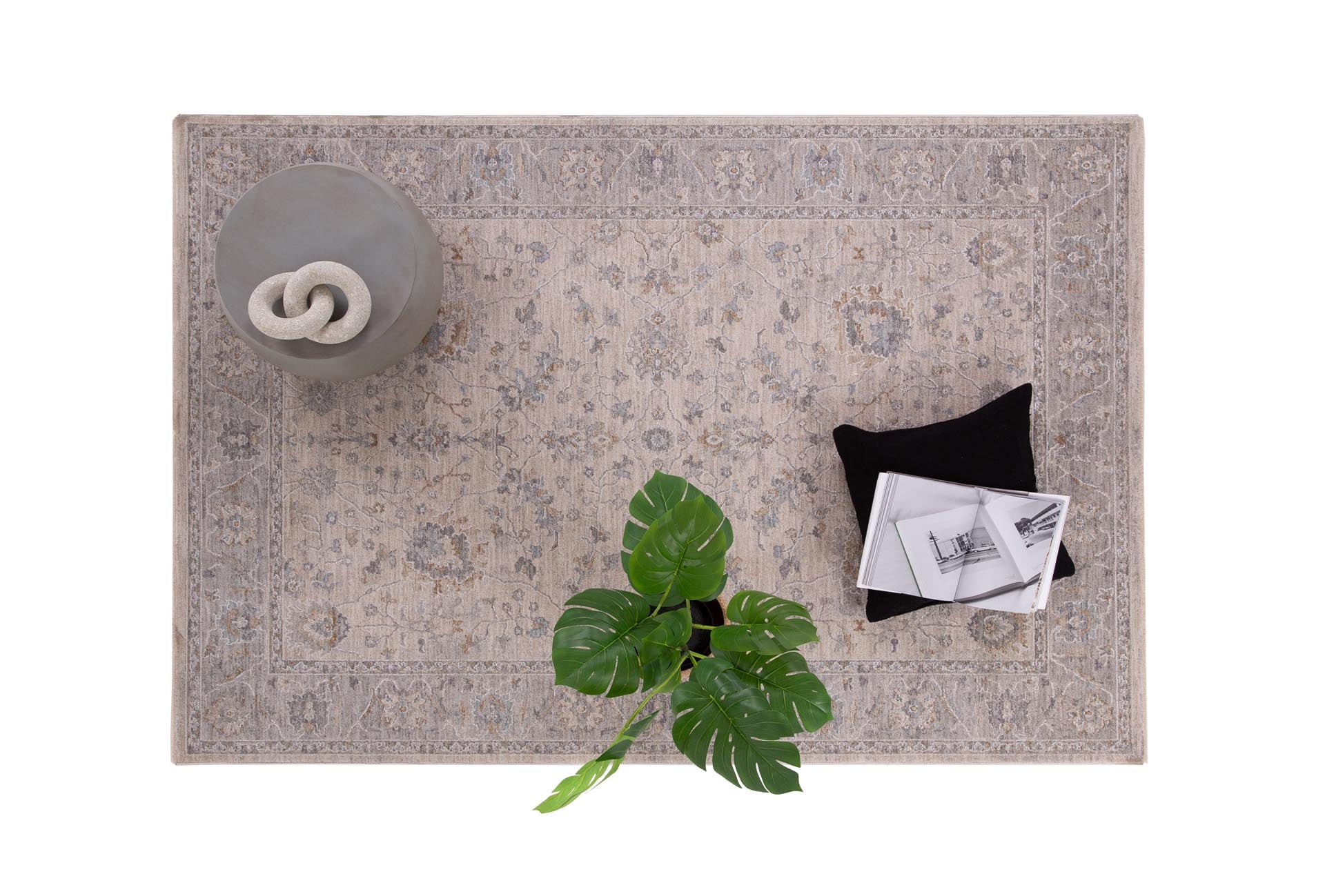 Κλασικό Χαλί Tabriz 675 L. Grey - Royal Carpet