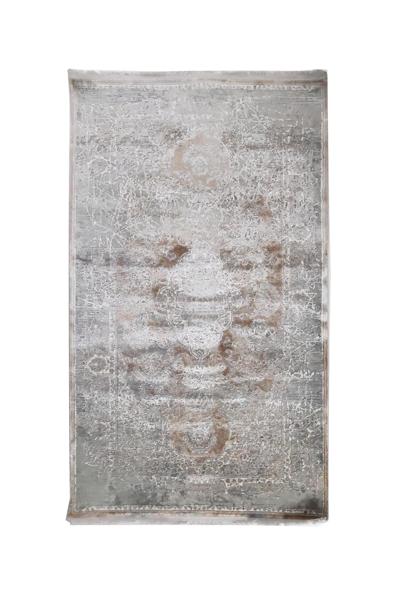 Μοντέρνο Χαλί Bamboo 5991A L. Grey D. Beige 80x150 - Royal Carpet