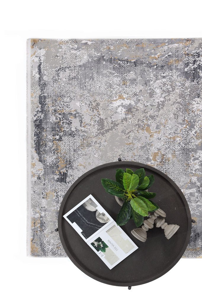 Μοντέρνο Χαλί Bamboo Silk 5984A Grey Anthracite - Royal Carpet