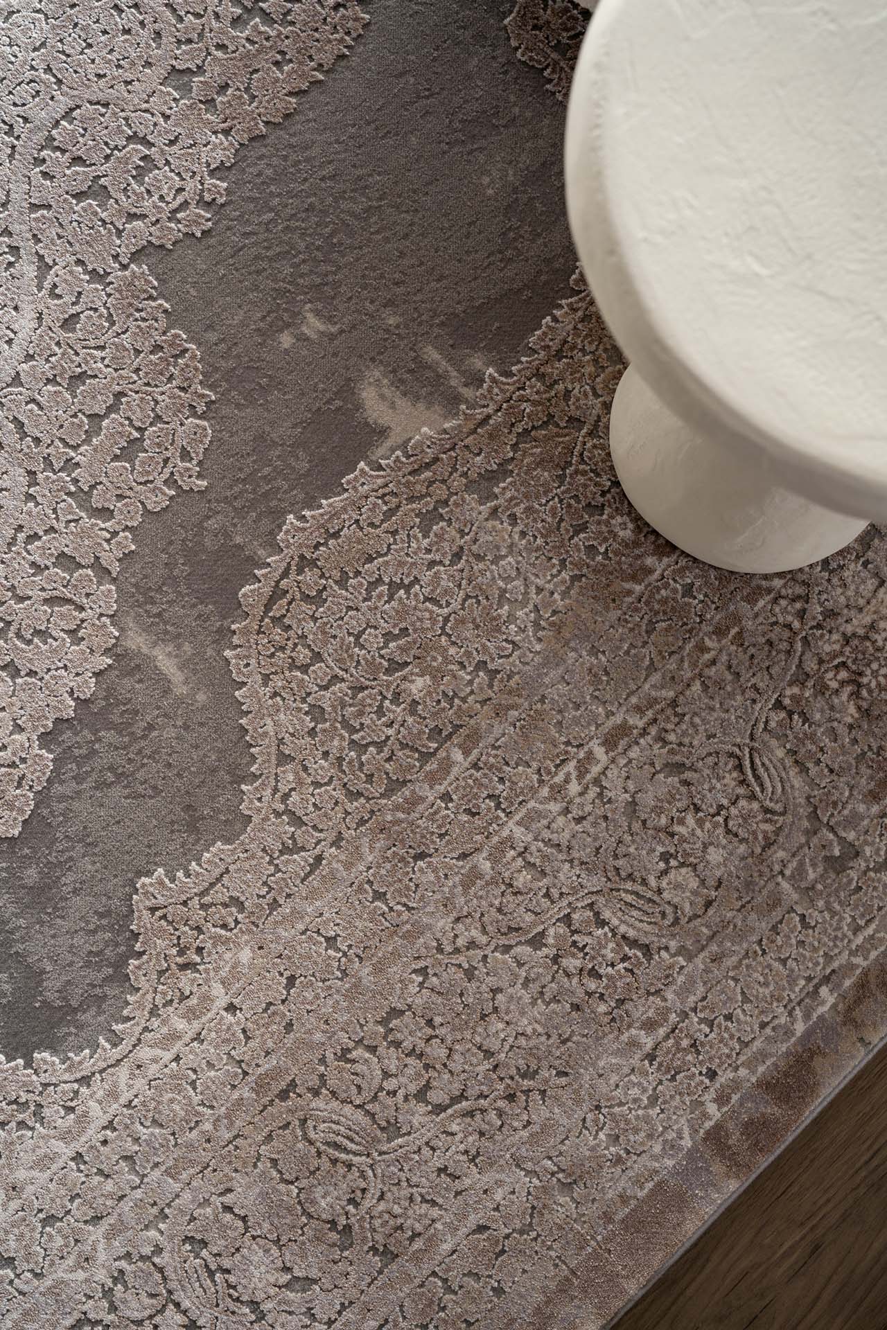 Μοντέρνο Χαλί Bamboo Silk 5988D L. Grey D. Beige - Royal Carpet