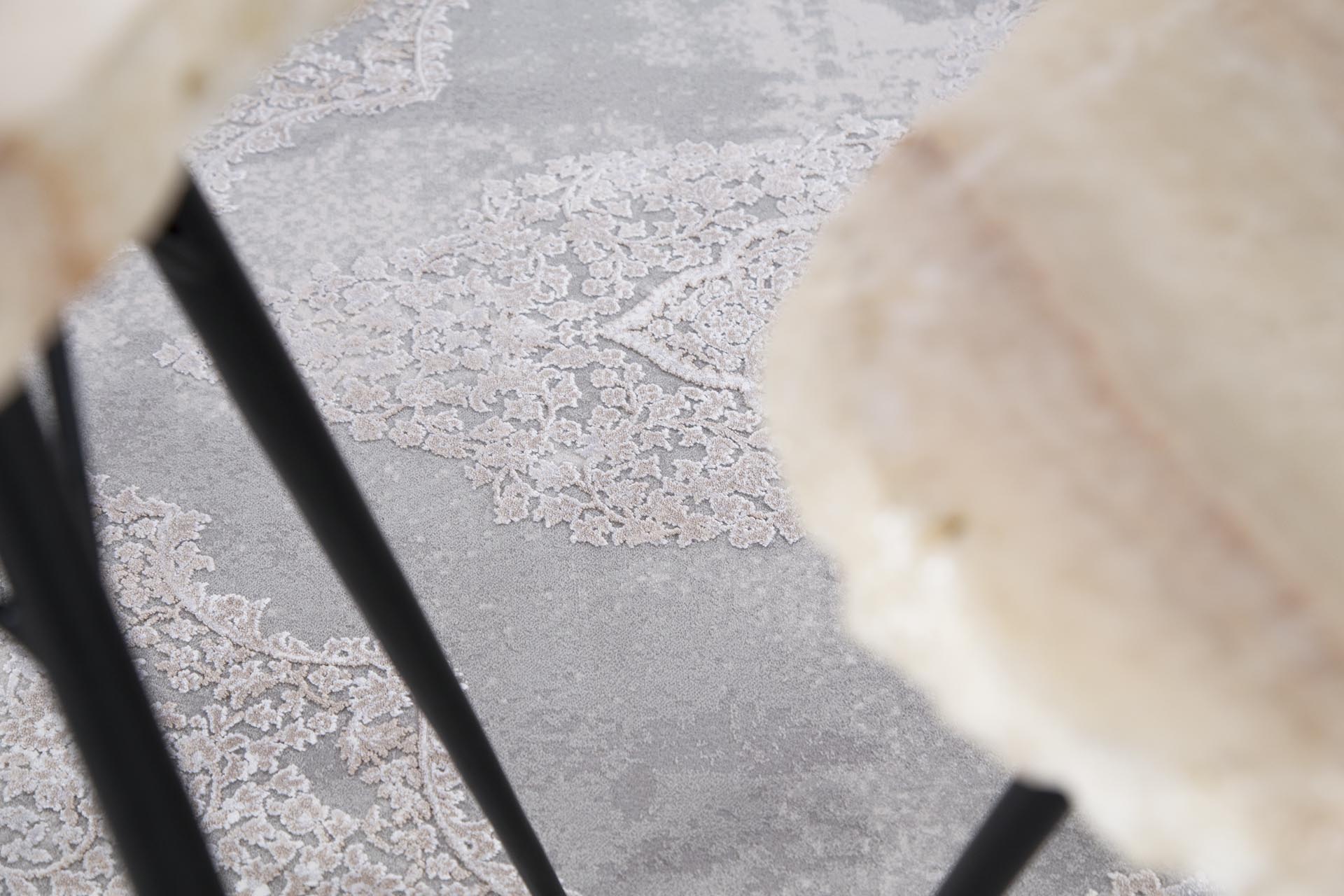 Μοντέρνο Χαλί Bamboo Silk 5988D L. Grey D. Beige - Royal Carpet