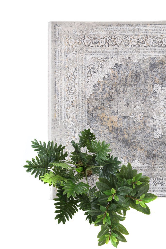 Μοντέρνο Χαλί Bamboo Silk 5989A L. Grey Anthracite - Royal Carpet