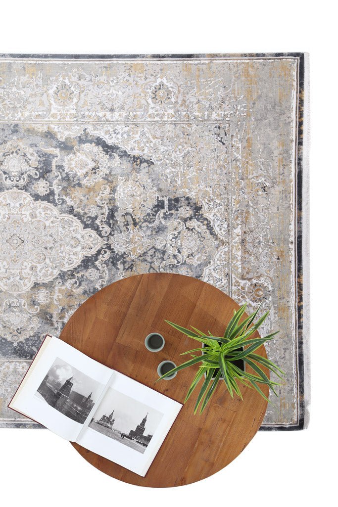 Μοντέρνο Χαλί Bamboo Silk 5991A Grey Anthracite - Royal Carpet