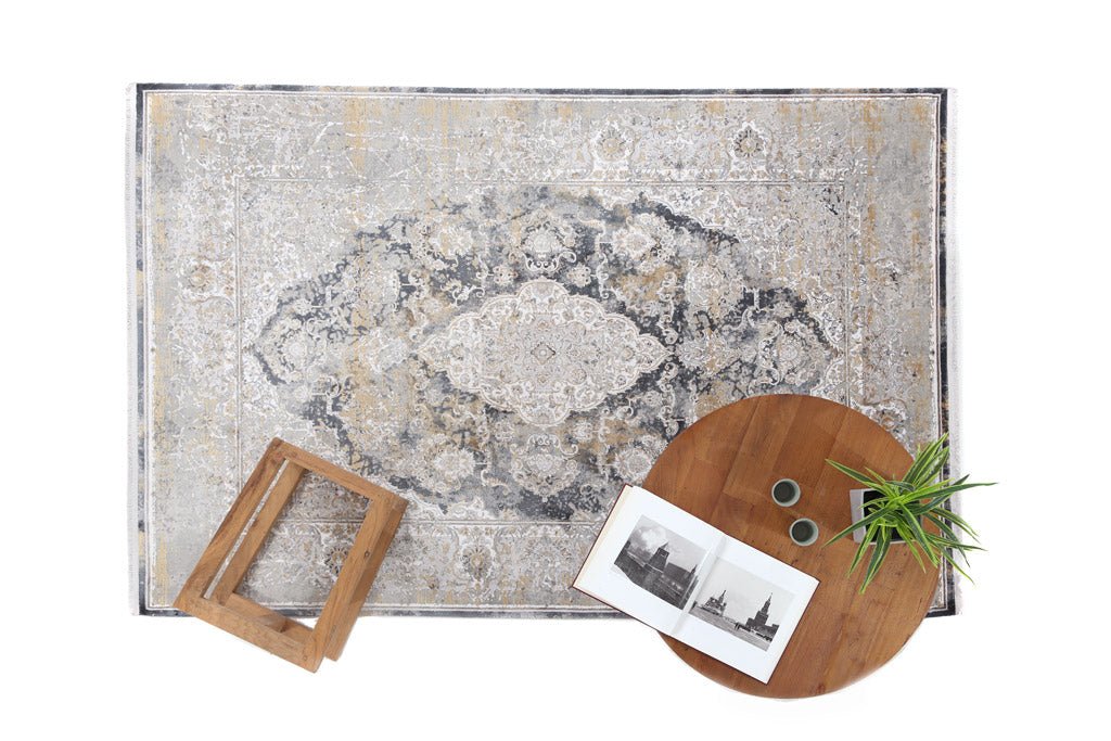 Μοντέρνο Χαλί Bamboo Silk 5991A Grey Anthracite - Royal Carpet