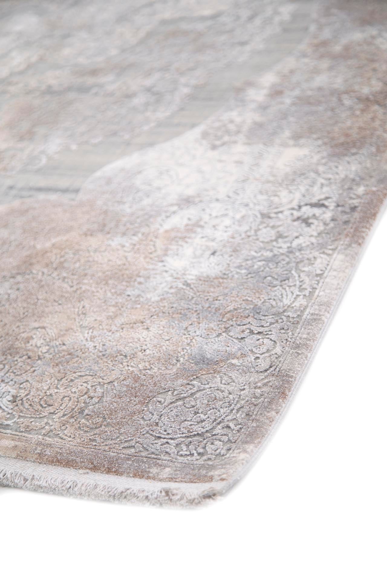 Μοντέρνο Χαλί Bamboo Silk 6864A L. Grey D. Beige - Royal Carpet