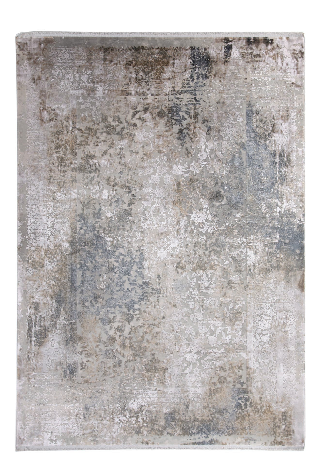 Μοντέρνο Χαλί Bamboo Silk 8097A L. Grey Anthracite - Royal Carpet
