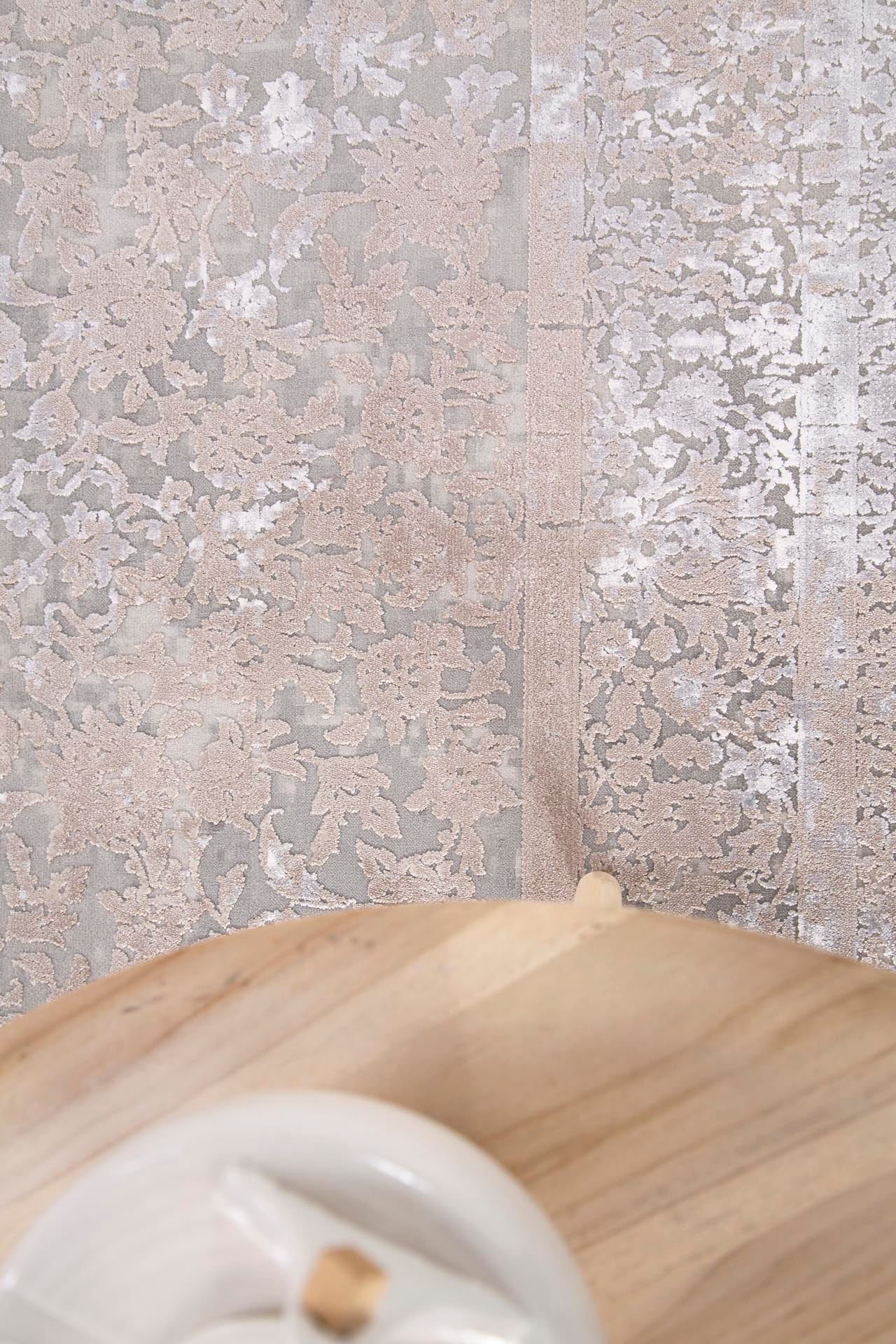 Μοντέρνο Χαλί Bamboo Silk 8097A L. Grey D. Beige - Royal Carpet