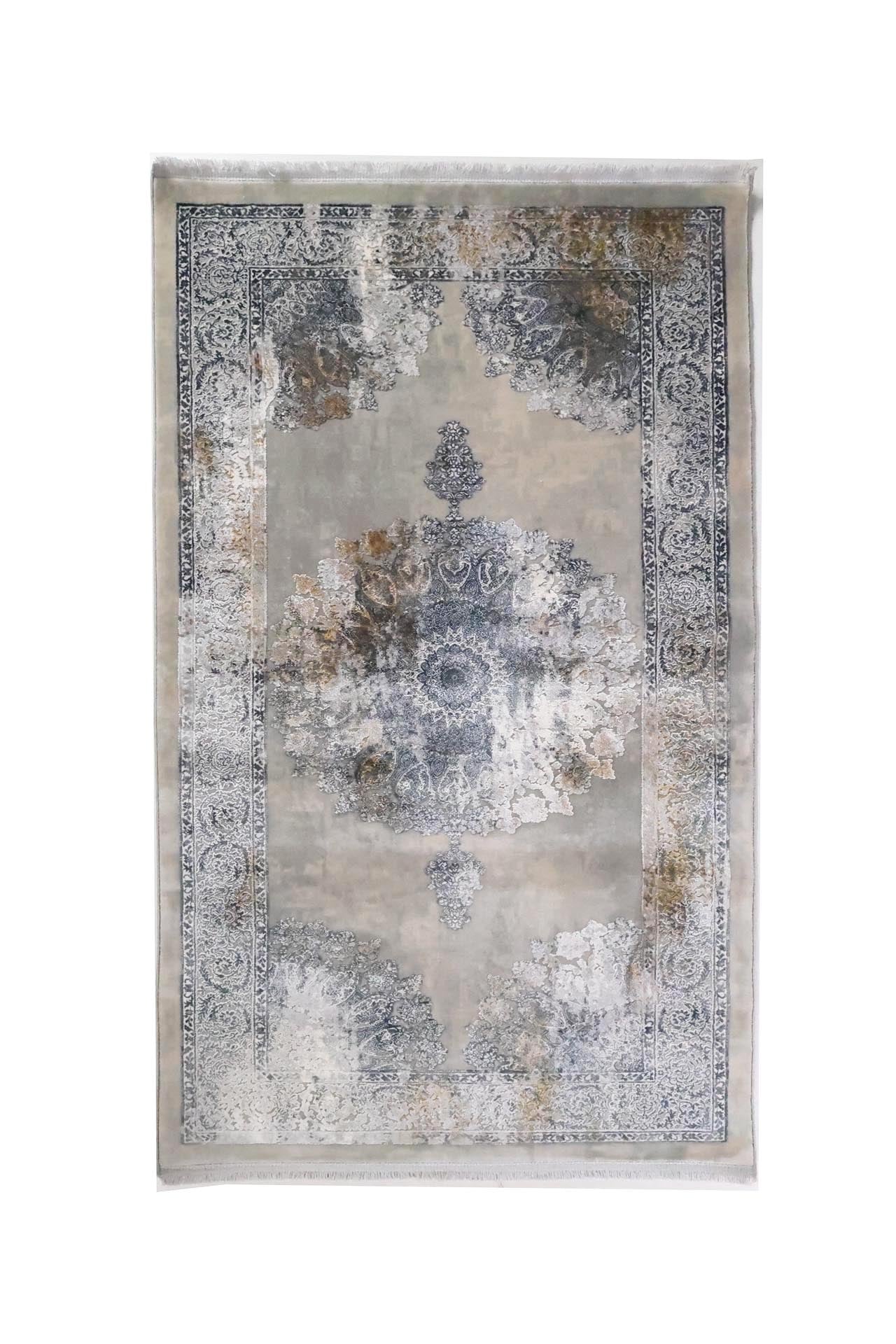 Μοντέρνο Χαλί Bamboo Silk 8098A L. Grey Anthracite 80x150 - Royal Carpet
