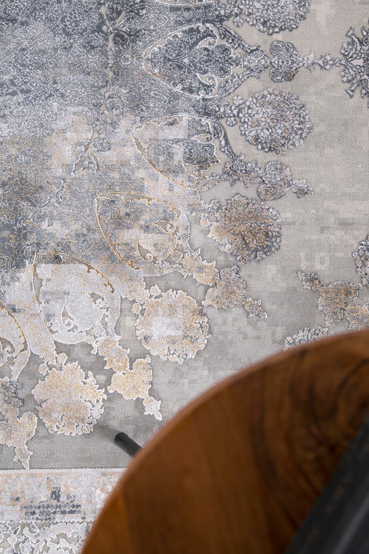 Μοντέρνο Χαλί Bamboo Silk 8098A L. Grey Anthracite - Royal Carpet