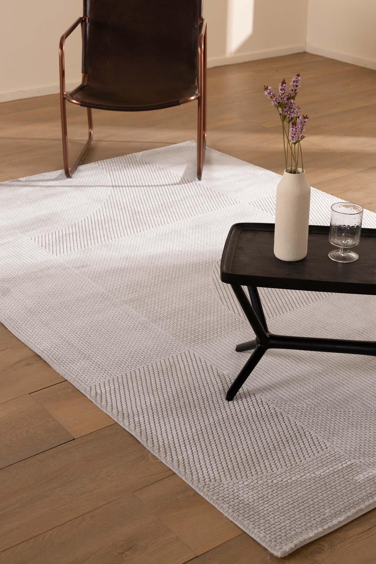 Μοντέρνο Χαλί Bianca 704B Grey - Χαλια Royal Carpet