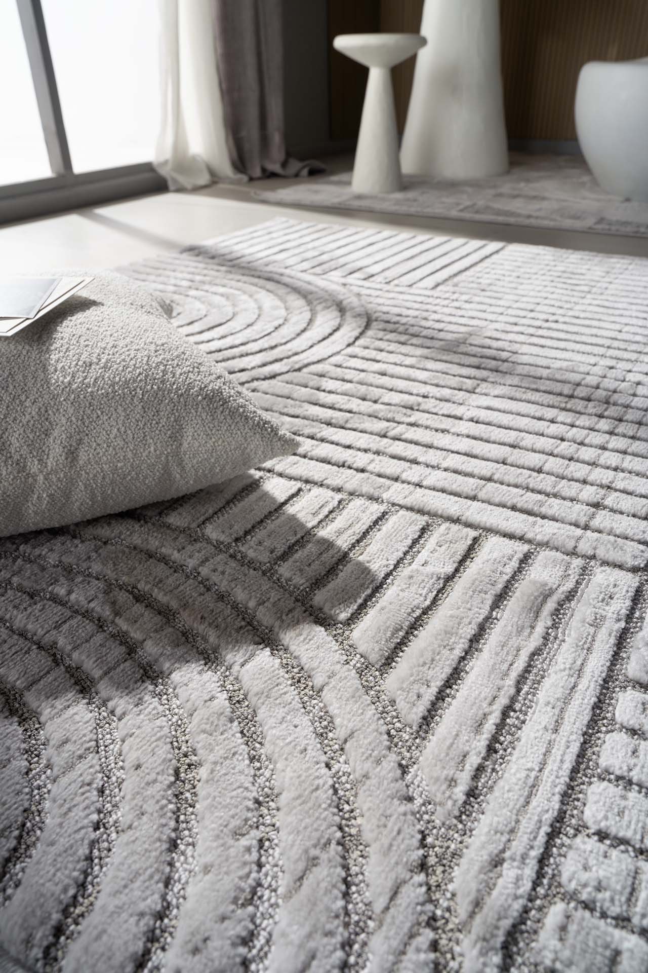 Μοντέρνο Χαλί Luna 31093A Grey - Royal Carpet