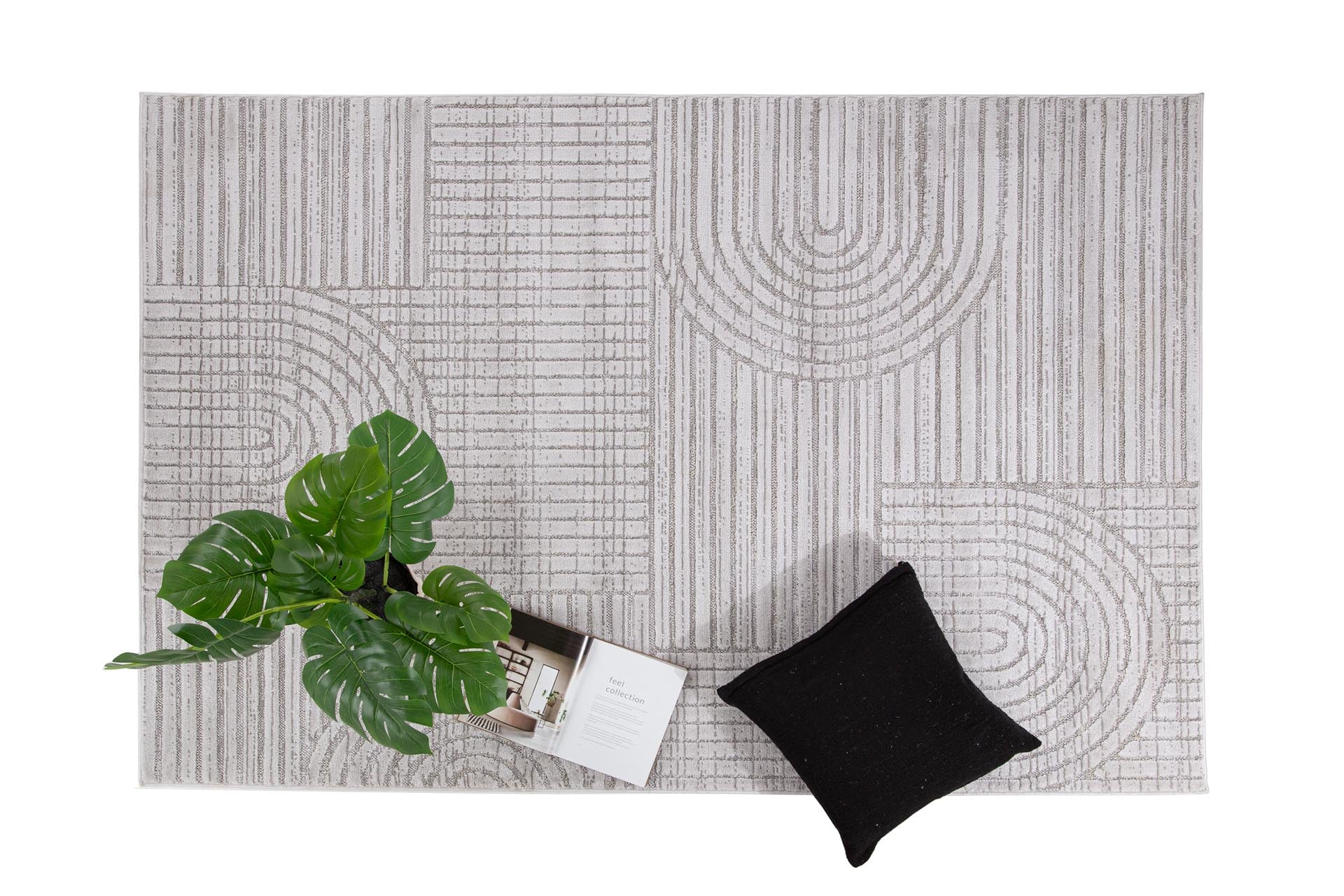 Μοντέρνο Χαλί Luna 31093A Grey - Royal Carpet