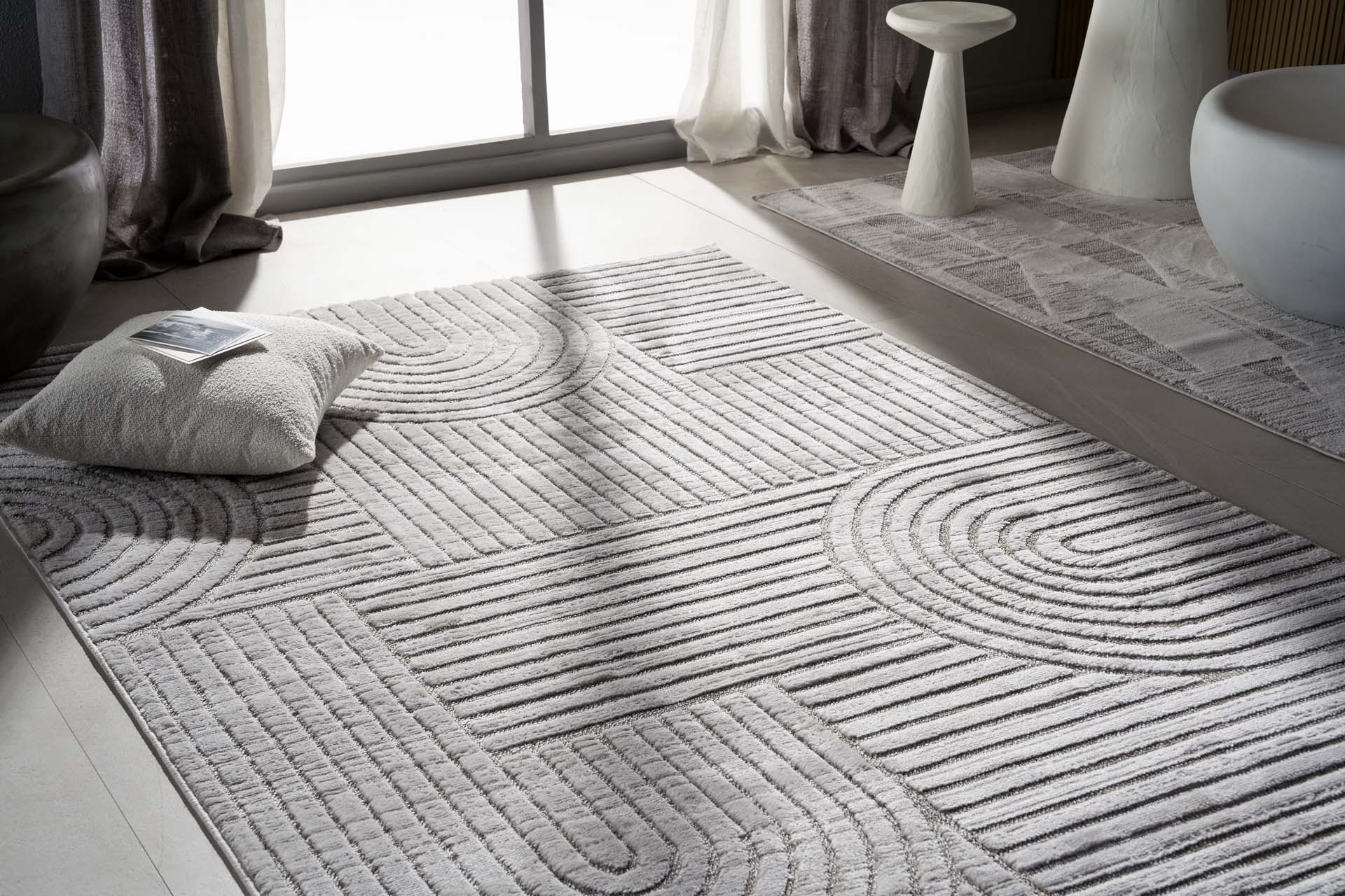 Μοντέρνο Χαλί Luna 31093A Grey - Royal Carpet