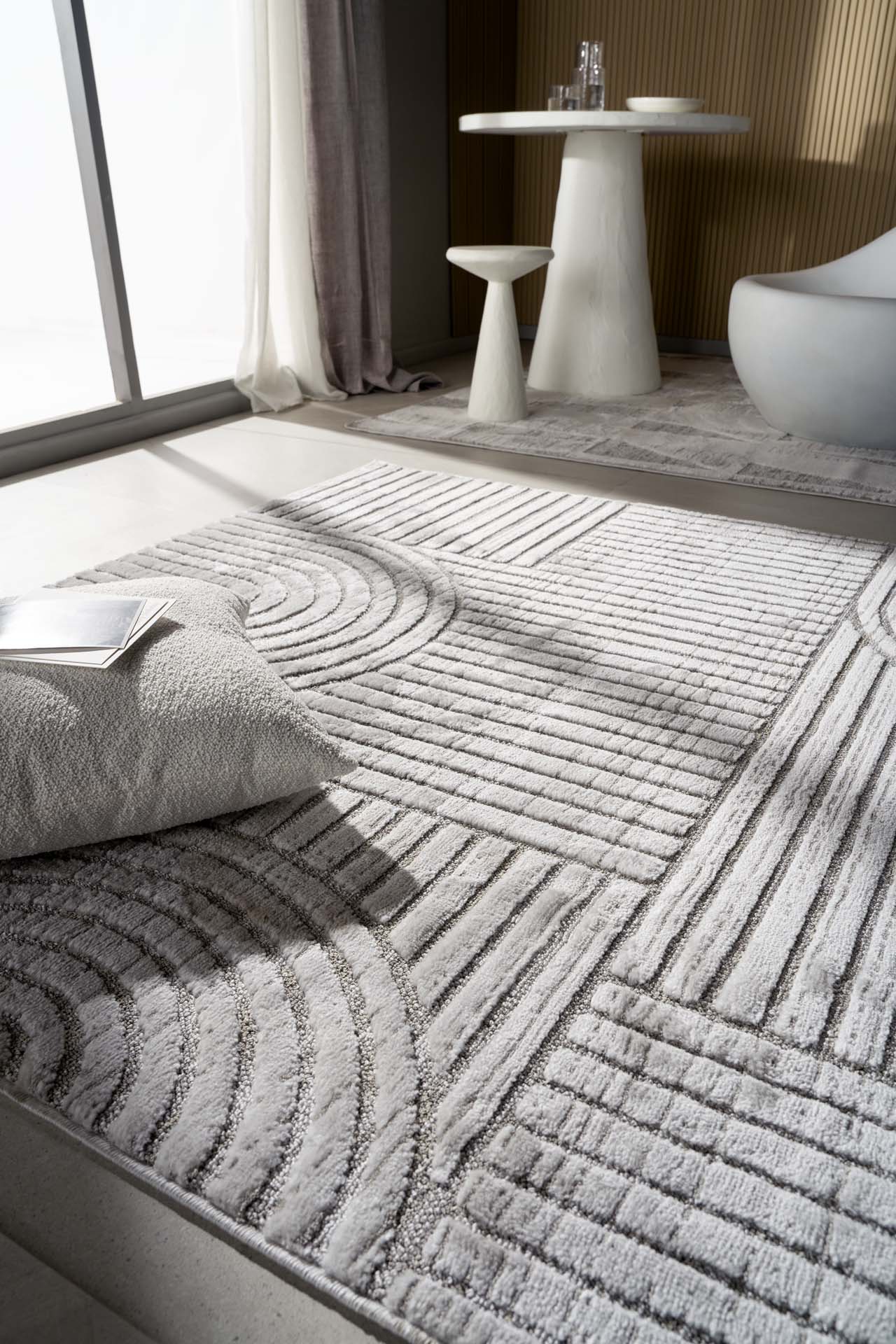 Μοντέρνο Χαλί Luna 31093A Grey - Royal Carpet