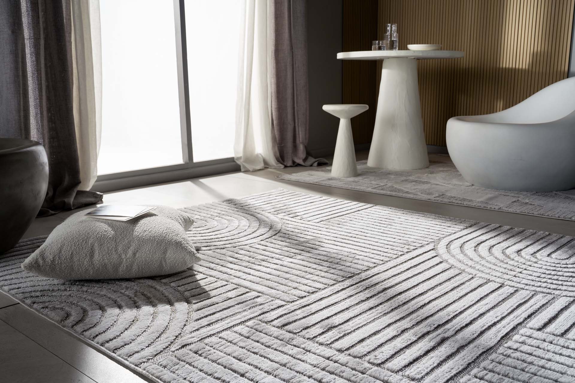 Μοντέρνο Χαλί Luna 31093A Grey - Royal Carpet
