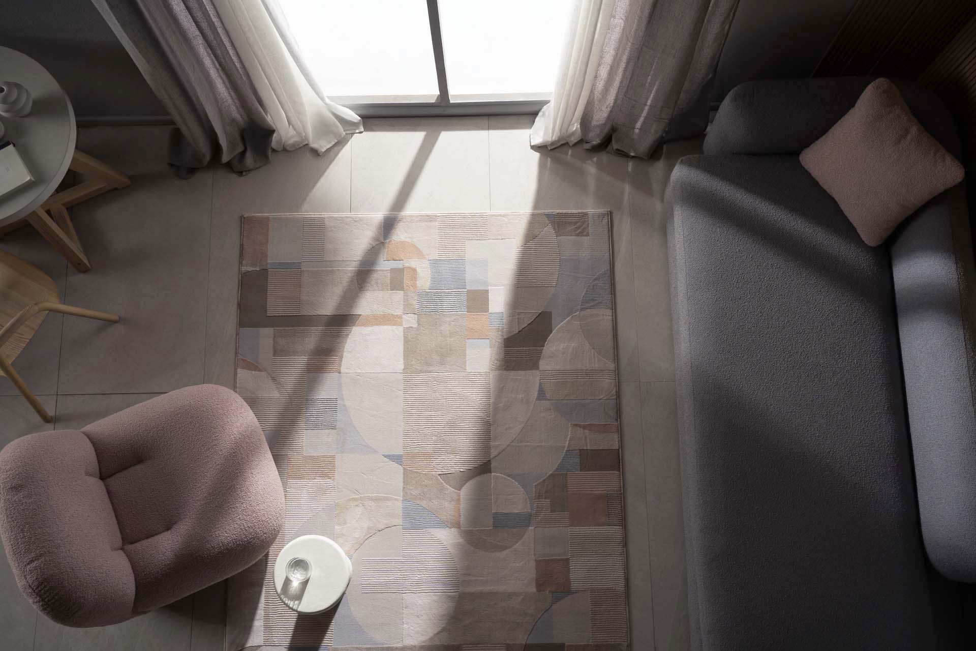 Μοντέρνο Χαλί Mona 409 Brown Pudra - Royal Carpet