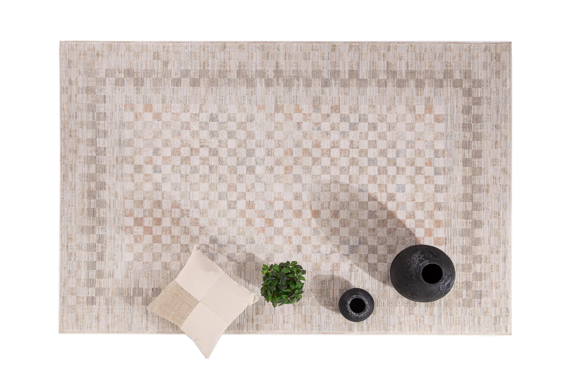 Μοντέρνο Χαλί Mona 421 Beige Blue - Royal Carpet