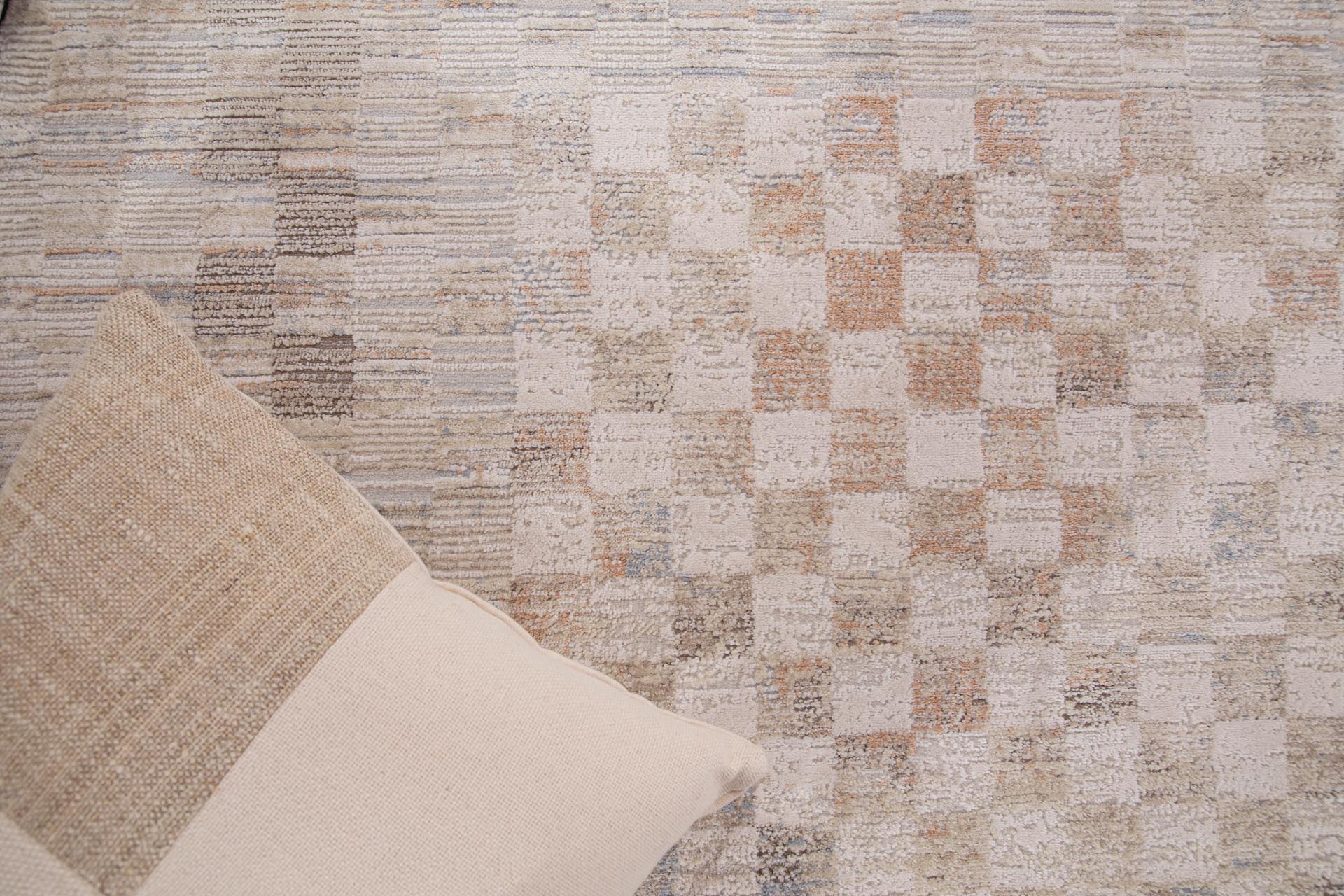 Μοντέρνο Χαλί Mona 421 Beige Blue - Royal Carpet