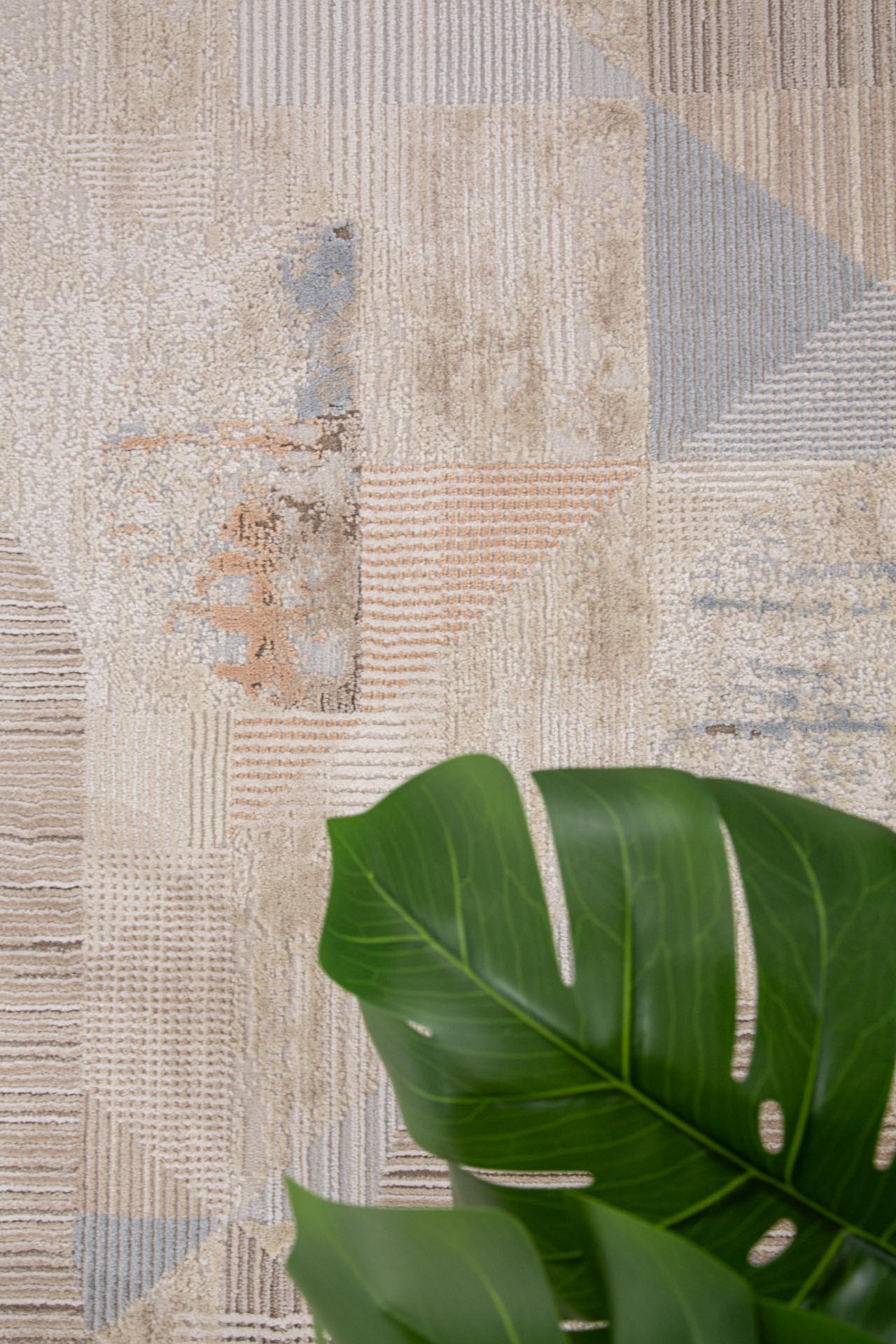 Μοντέρνο Χαλί Mona 422 Beige Blue - Royal Carpet