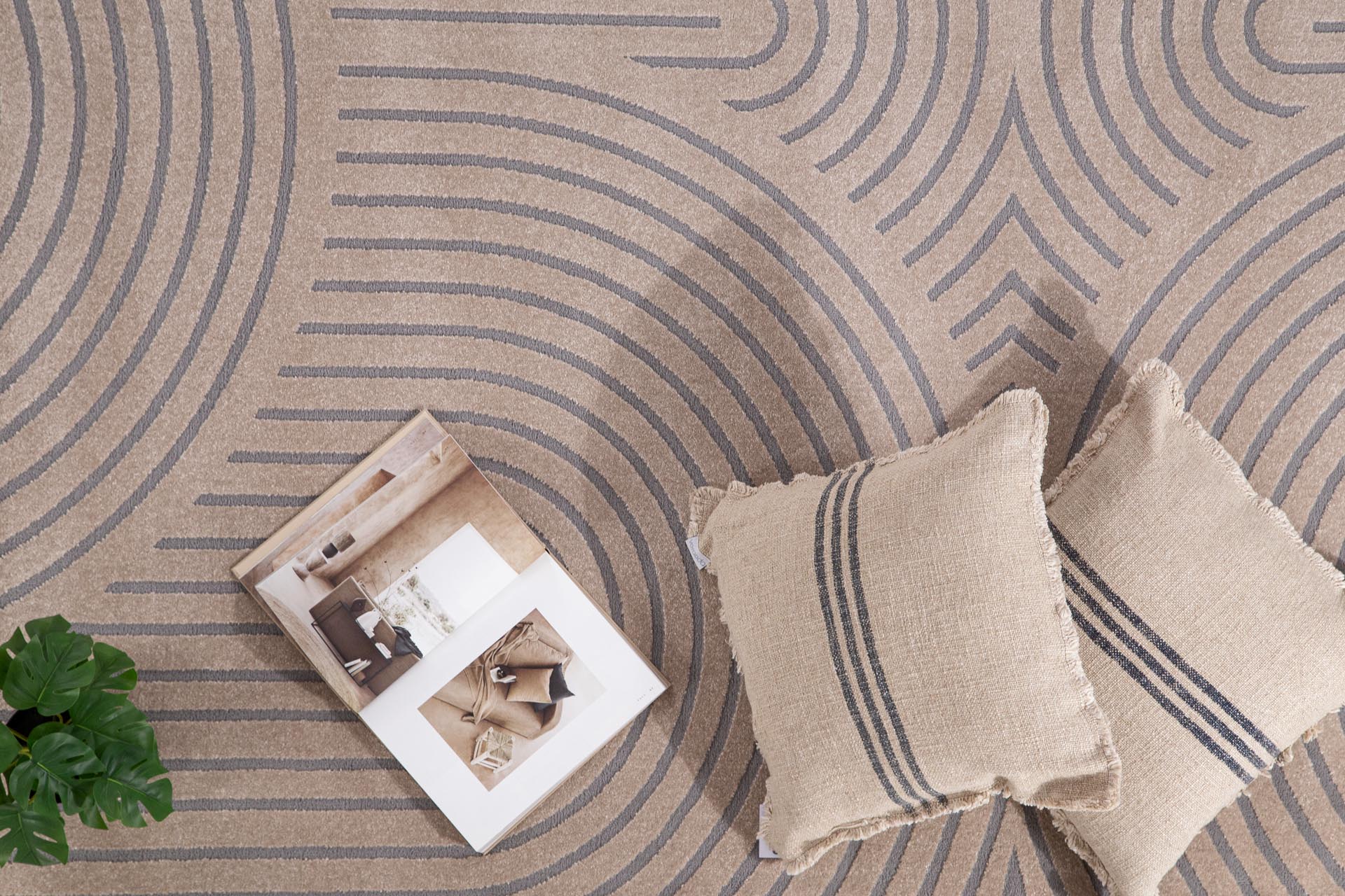 Μοντέρνο Χαλί Organic 565 Beige - Royal Carpet