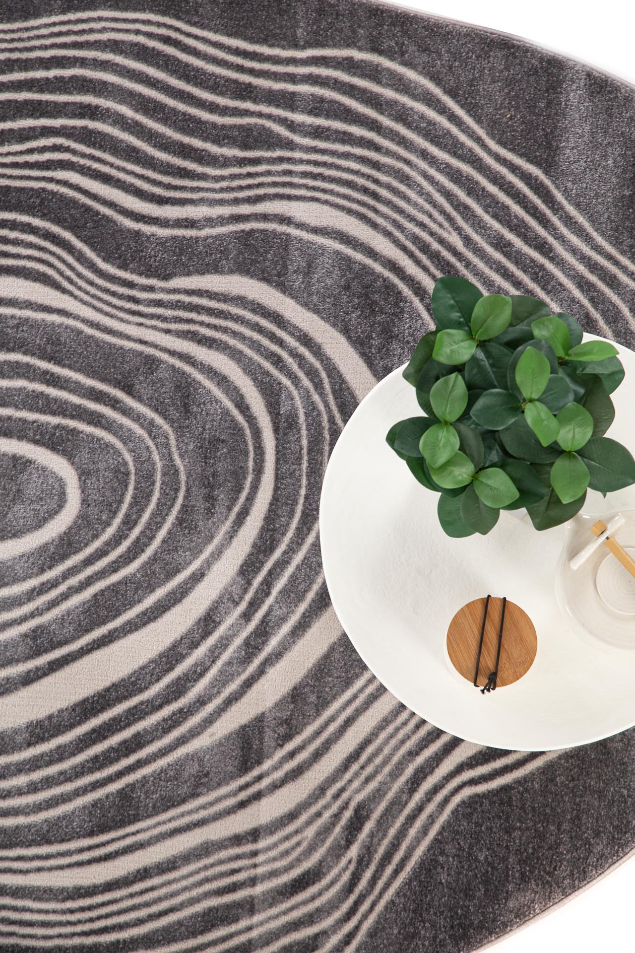 Μοντέρνο Χαλί Organic Shape 249 Grey - Royal Carpet
