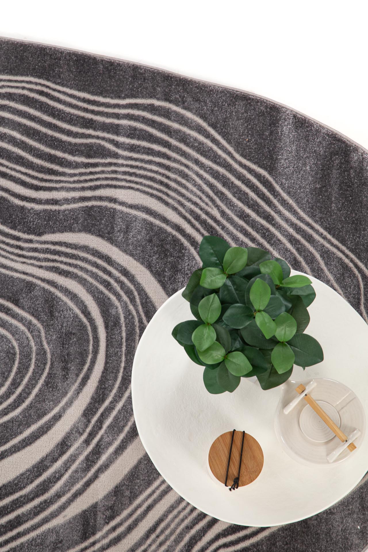 Μοντέρνο Χαλί Organic Shape 249 Grey - Royal Carpet