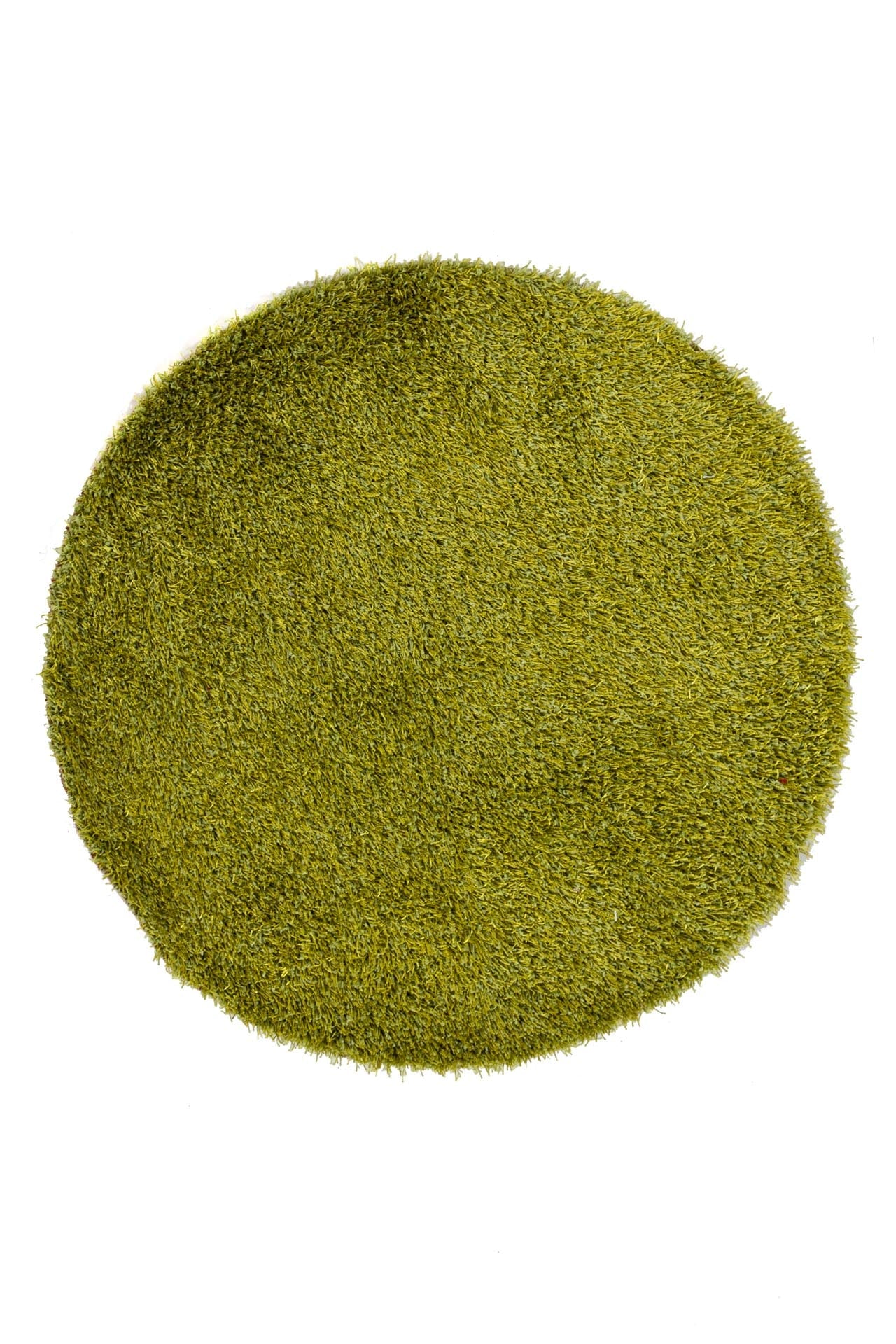 Μοντέρνο χαλί Royal Shaggy A64G Green Στρόγγυλο - Royal Carpet