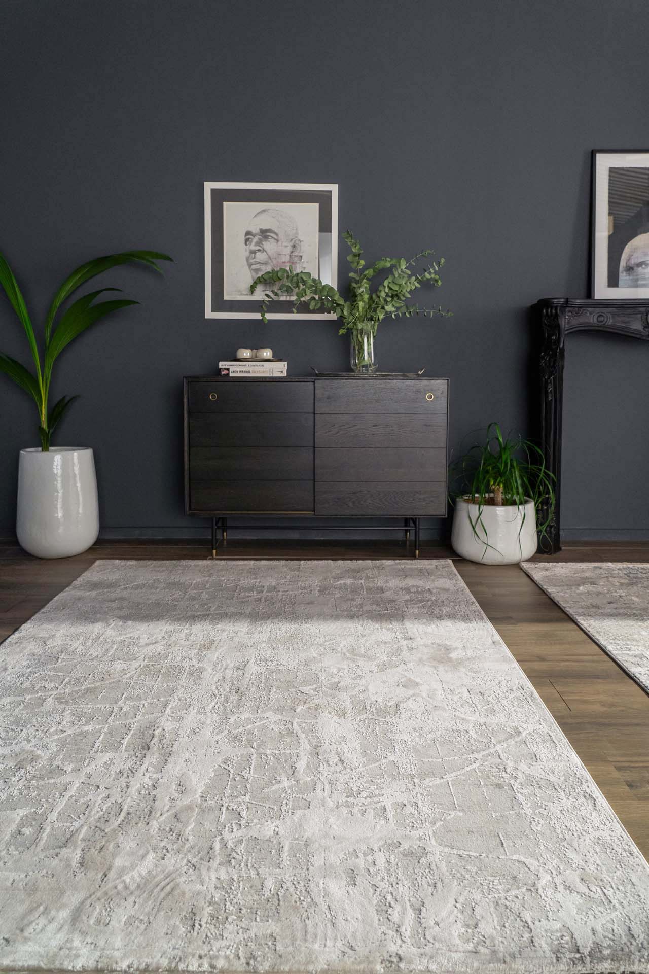 Μοντερνο Χαλι Silky 340D White - Royal Carpet
