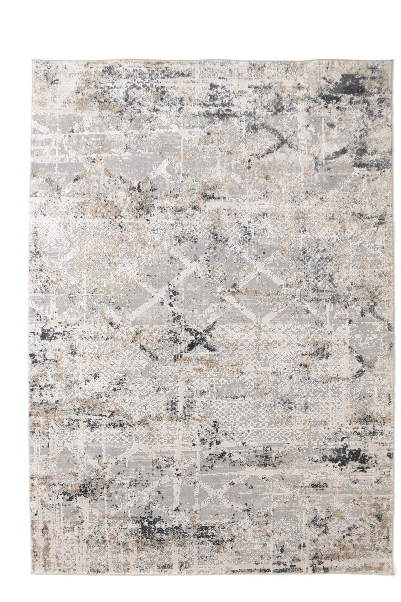 Μοντερνο Χαλι Silky 344A Grey - Royal Carpet