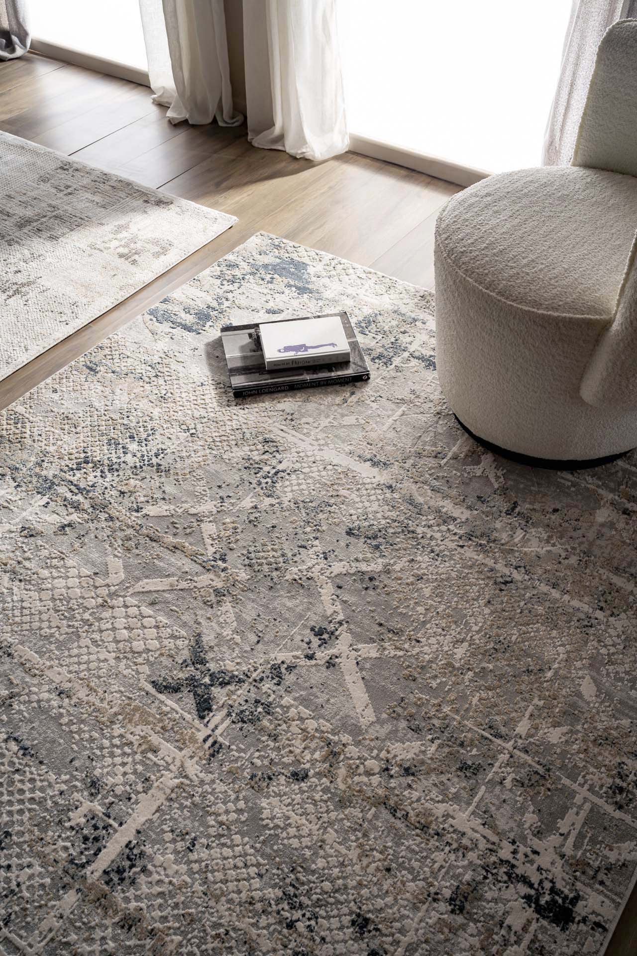 Μοντερνο Χαλι Silky 344A Grey - Royal Carpet