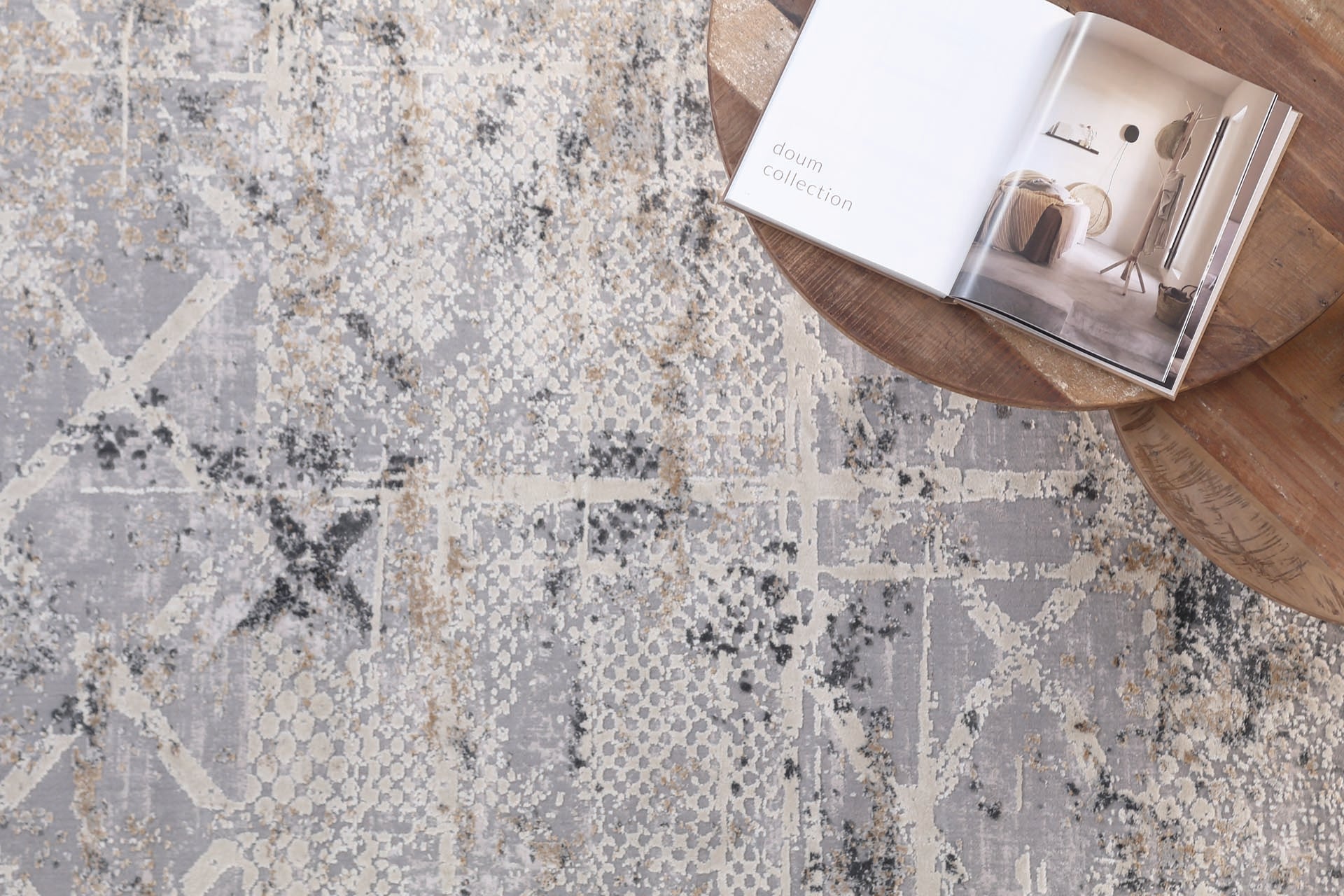 Μοντερνο Χαλι Silky 344A Grey - Royal Carpet