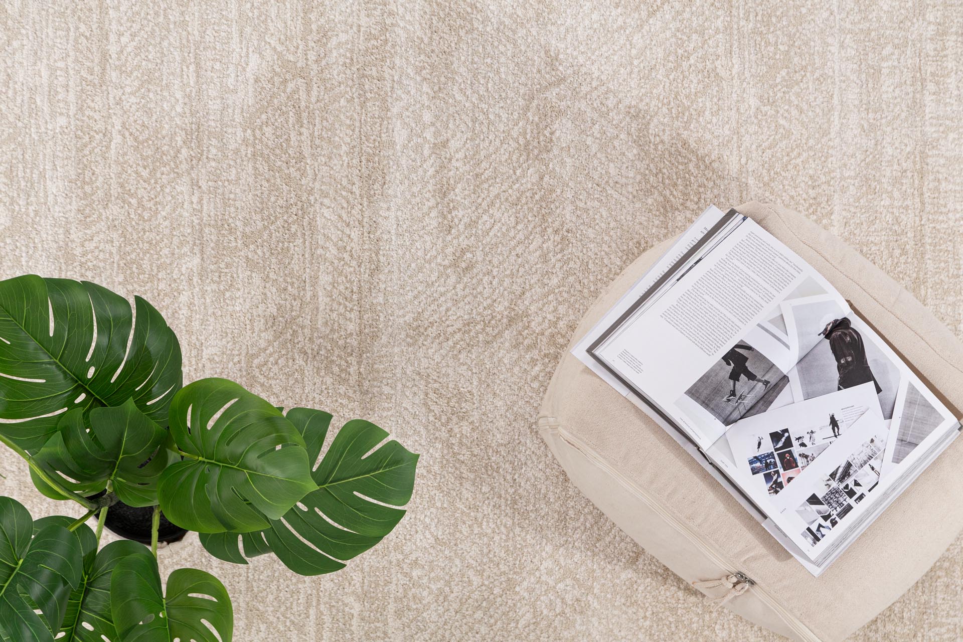 Μοντέρνο Χαλί Solid 1391 Cream - Royal Carpet